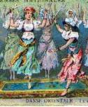 DANSE ORIENTALE - La danse du sabre. chromo. 1880
