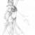 Itzpapalotl (1999).  Pencil. By: Cassandra Strand.

I created Itzpapalotl because of the possible connection between the pyramids of Egypt and South America.  Scientific evidence may support the theory so this is a what if... Mayan Bellydancer... hey, don't forget Selma Hayak in From Dusk Till Dawn.
